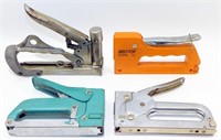 4 Vintage Staplers - Hansen with Pat. Dates 1934