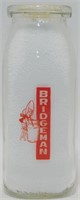 Bridgeman 1/2 Pint Milk Bottle - Very Nice