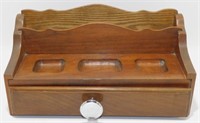 * Hand Made Wooden Box for Office Supplies or