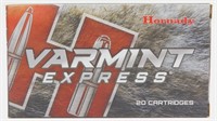 20 Cartridges of 22-250 - Varmint Express, 55
