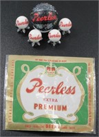 5 Peerless Beer Marbles & Peerless Extra Premium