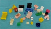 Vintage Mar Plastic Doll House Furniture