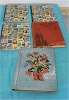 5 partial postage stamp albums