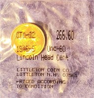 1946 uncirculated penny