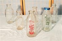 6 old Dairy milk bottles Lot B