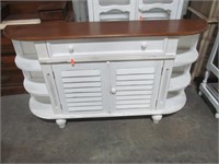 Console cabinet w. louver doors