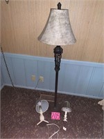 Floor Lamp and 2 Small White Lamps