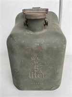 US Military 5 Ltr Metal Fuel Tank WWII