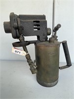 Large Brass Flame Thrower “Monitor” H350mm