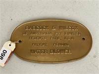 Metal Plaque Babcock and Wilcox 230x130