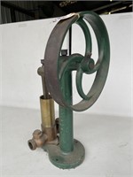 Early Brass Pump and Wheel
