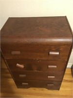 4 Drawer Wooden Chest 24x16x 36" Tall