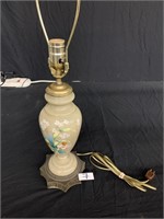 PAINTED GLASS LAMP BASE