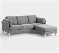 New World Market Noelle Sectional Chaise & Ottoman