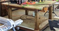 Rolling Table w/Vise