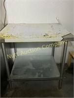 Stainless steel work table