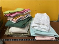 Bath Mat, Table Cloths, Sheets, linens
