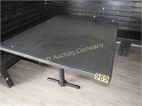 Custom built chalkboard table