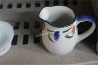 HAND PAINTED POTTERY CREAMER
