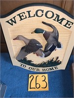 "Welcome to Our Home" Duck Hang