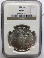 1898 S$1 MS64