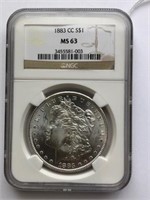 1883 CC S$1 MS63