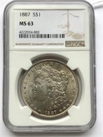 1887 S S$1 MS63