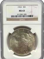 1922 S$1 MS63