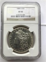1889 S S$1 XF45