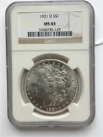 1921 D S$1 MS63