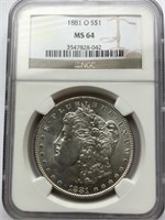 1881 O S$1 MS64
