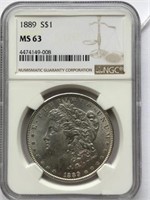 1889 S$1 MS63