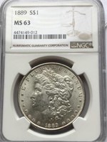 1889 S$1 MS63