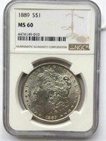 1889 S$1 MS60