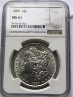 1889 S$1 MS61