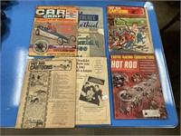 Vintage Hot Rod magazines.