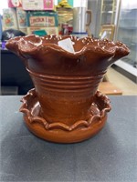 Breininger Shaker Pottery Flower Pot.