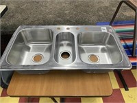 Houzer Stainless Steel 3-Compartment Sink Basin