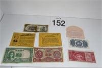 Vintage Chinese & Bolivian Currency