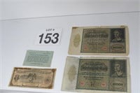 1922 German & 1914 Mexican Currency