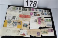 Lot of Vintage Stamps on Paper