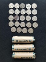 1950's & 60's Nickels $7.20 Face Value 1 Lot