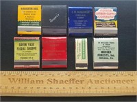 8 Indiana Pa Vintage Matchbooks