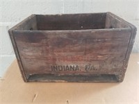 Nealer Beverage Co Indiana Wooden Box 16" L