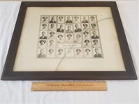 Indiana High School Framed Pictured 1912 Class
