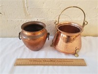 2 Copper Pots