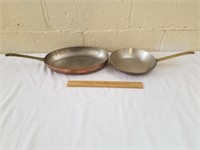 2 Paul Revere Copper Pans