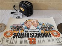 Pittsburgh Steelers Toaster & 1983 Schedule