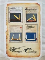 Vintage Cutlery Poster Signed 14/50 11 x 17"