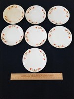 Hall Jewel Tea 6" Plates 7pcs 3 Chipped